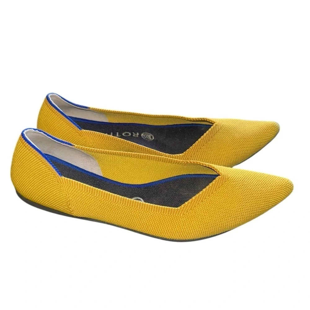 Rothy’s The Point Retired Marigold Yellow Flats Size 10
